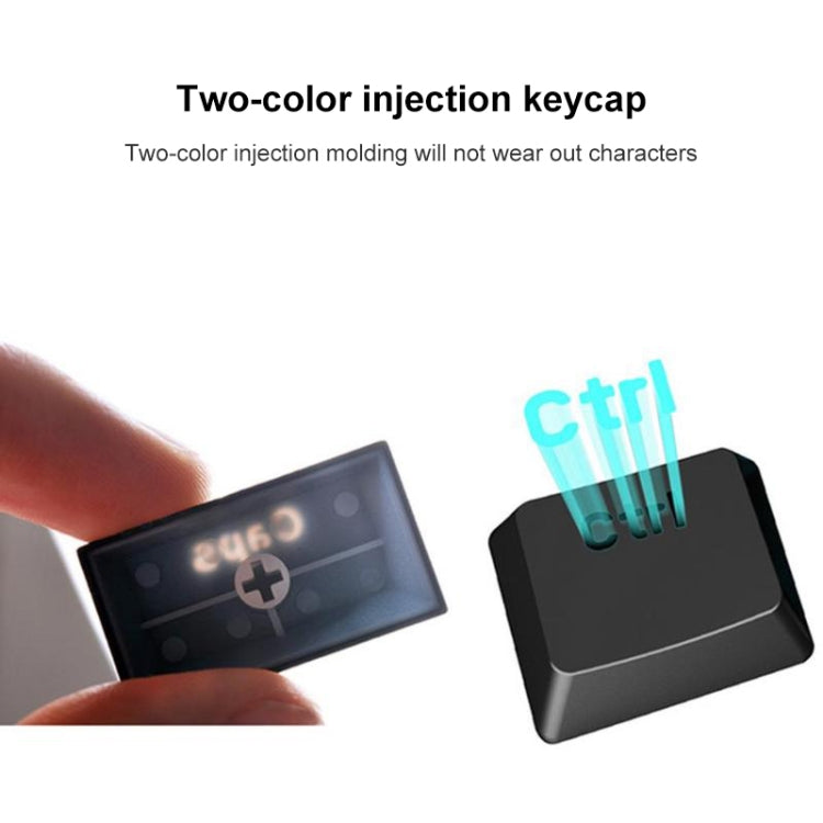 RK61 Teclado mecánico para juegos móviles con tableta de modos duales inalámbricos / Bluetooth de 61 teclas, longitud del cable: 1,5 m, Green Shaft, Red Shaft, Tea Shaft