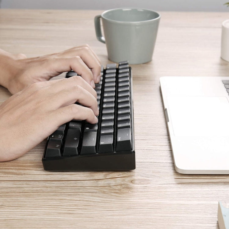 RK61 Teclado mecánico para juegos móviles con tableta de modos duales inalámbricos / Bluetooth de 61 teclas, longitud del cable: 1,5 m, Green Shaft, Red Shaft, Tea Shaft