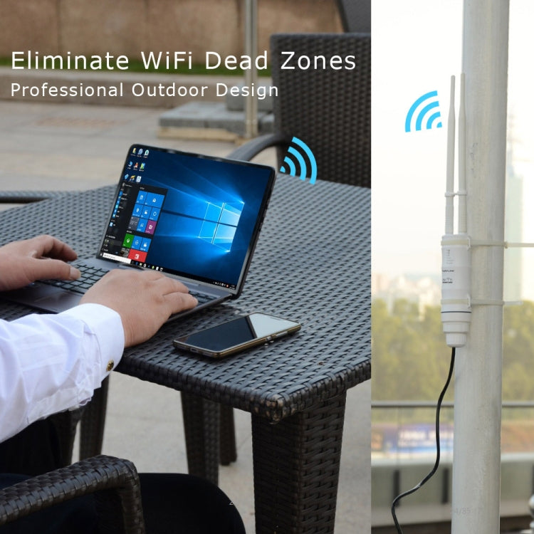 WAVLINK AC600 AP 2.4G/5G Repetidor de alta potencia para exteriores de doble frecuencia, EU Plug, US Plug, AU Plug, UK Plug