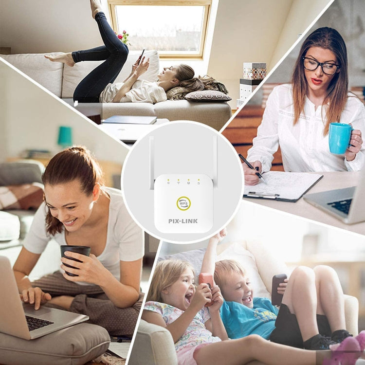 Extensor de mejora de amplificación de señal inalámbrica Wifi PIX-LINK WR22 300Mbps, EU Plug, US Plug, UK Plug, AU Plug