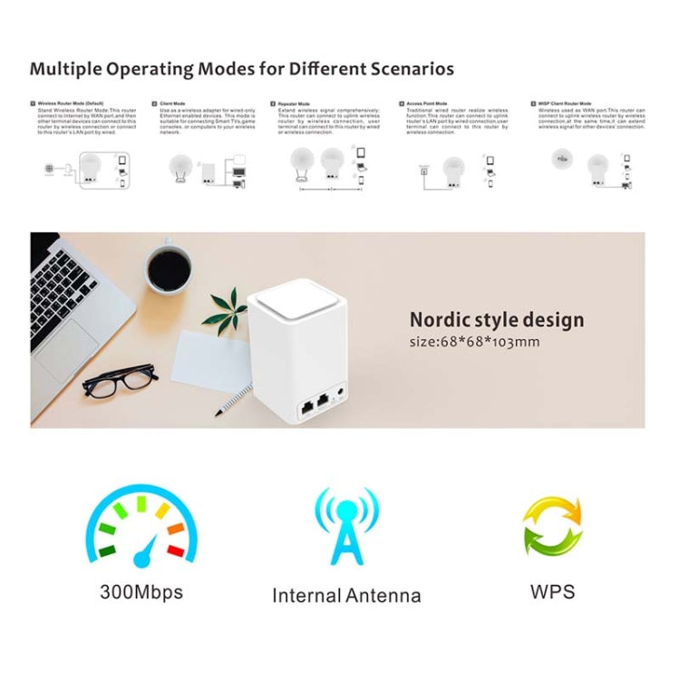 PIXLINK WR11 300Mbps Home WiFi Relé de señal inalámbrica Amplificador Booster, EU Plug, US Plug