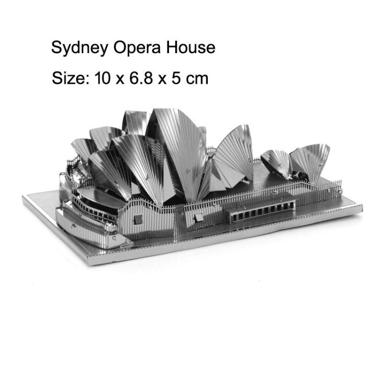 3 PCS 3D Metal Asamblea Modelo Mundo Construcción DIY Puzzle Juguete, Leaning Tower of Pisa, Big Ben, Golden Gate Bridge, Empire State Building, White House, Five-storied Pagoda, Brooklyn Bridge, Carousel, American Tower, Kennedy Arts Center           ...