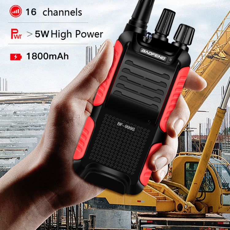 Walkie-talkie de alta potencia FM portátil para exteriores Baofeng BF-999, US Plug, EU Plug