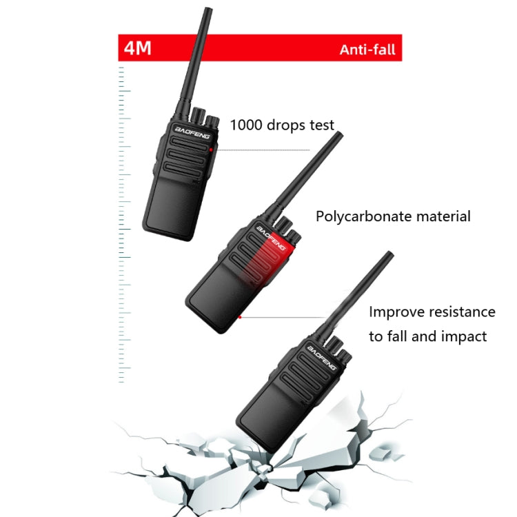 Walkie-talkie portátil de alta potencia del equipo de comunicación por radio Baofeng BF-1904, AU Plug, EU Plug, US Plug, UK Plug