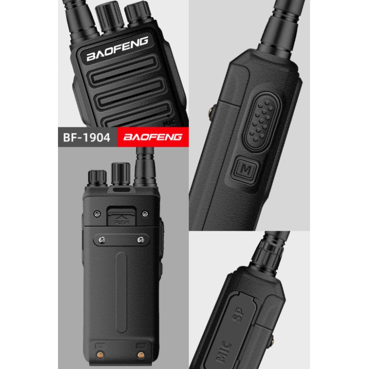 Walkie-talkie portátil de alta potencia del equipo de comunicación por radio Baofeng BF-1904, AU Plug, EU Plug, US Plug, UK Plug
