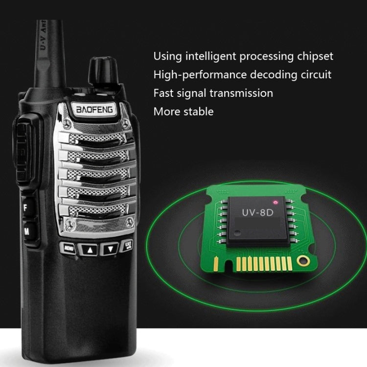 Walkie-talkie multifuncional con botón de transmisión dual de alta potencia Baofeng UV-8D 8W, AU Plug, EU Plug, US Plug, UK Plug