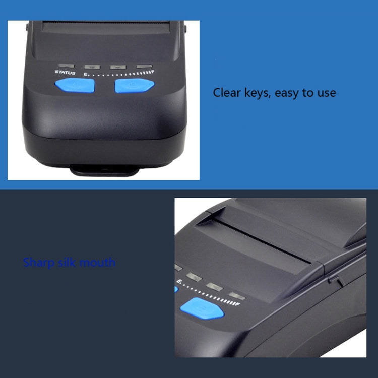 Impresora térmica Bluetooth Xprinter XP-P300 Impresora de recibos pequeña portátil de 58 mm, enchufe CN, XP-P300