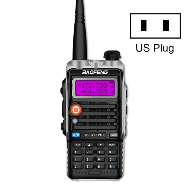 Baofeng BF-B2Plus Mini walkie-talkie FM de alta potencia para exteriores, 50 km, AU Plug, EU Plug, US Plug, UK Plug