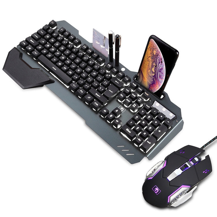 618 Juego de teclado y mouse manipulador de juegos de cibercafé, longitud del cable: 1,6 m