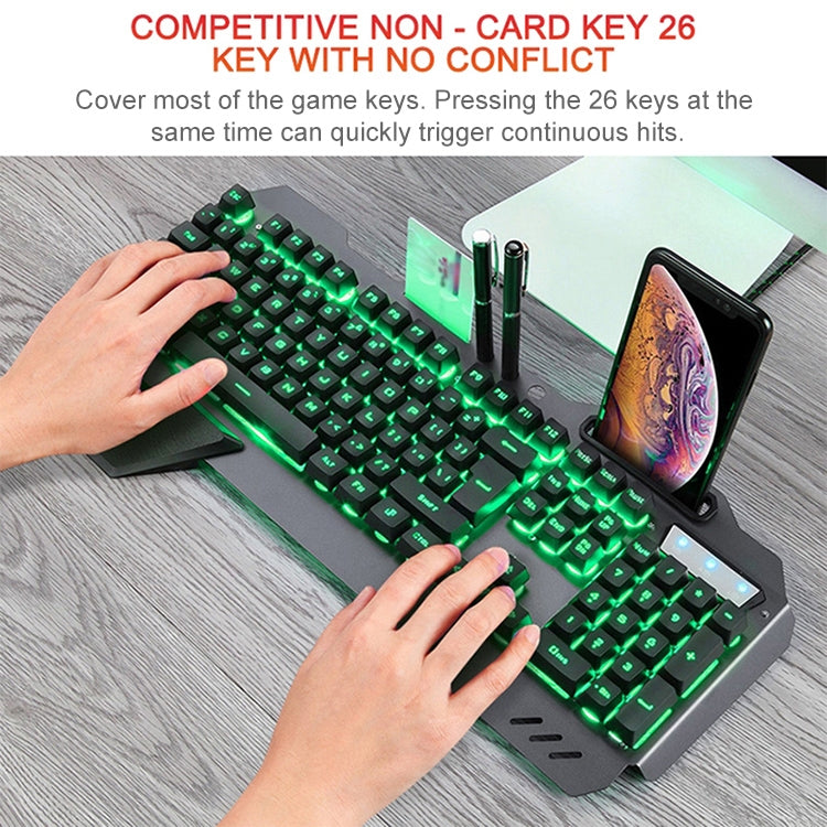 618 Juego de teclado y mouse manipulador de juegos de cibercafé, longitud del cable: 1,6 m