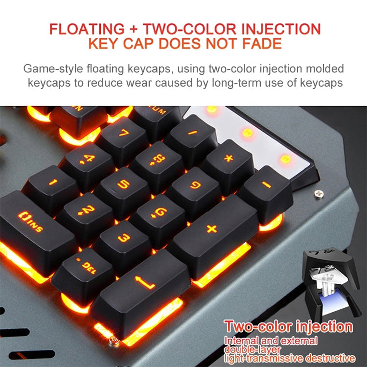 618 Juego de teclado y mouse manipulador de juegos de cibercafé, longitud del cable: 1,6 m