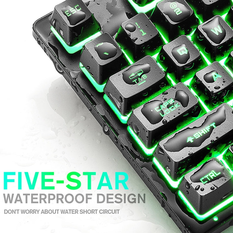 ZIYOULANG K16 Teclado manipulador de portátil para juegos con luz mixta colorida de 87 teclas, longitud del cable: 1,5 m, K16