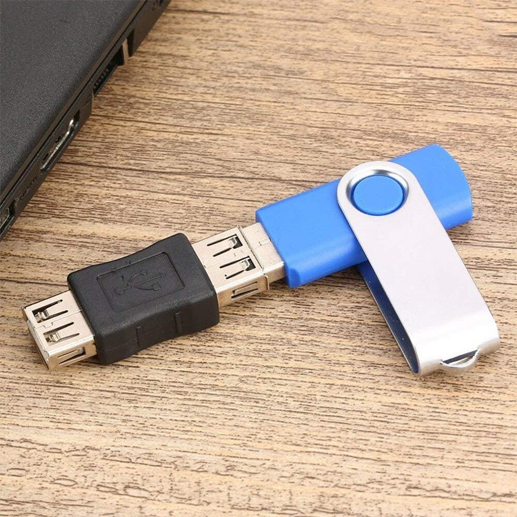 30 PCS USB doble hembra cabeza recta USB doble interfaz hembra