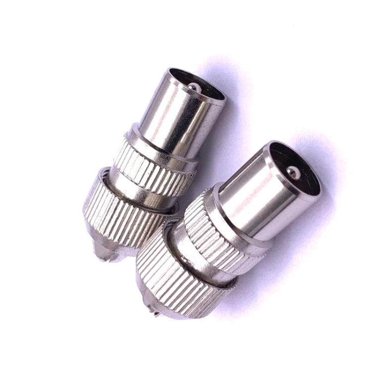 50 PCS Metal Antena TV Enchufe Video Radio Frecuencia Cable Enchufe RF Macho Cabeza
