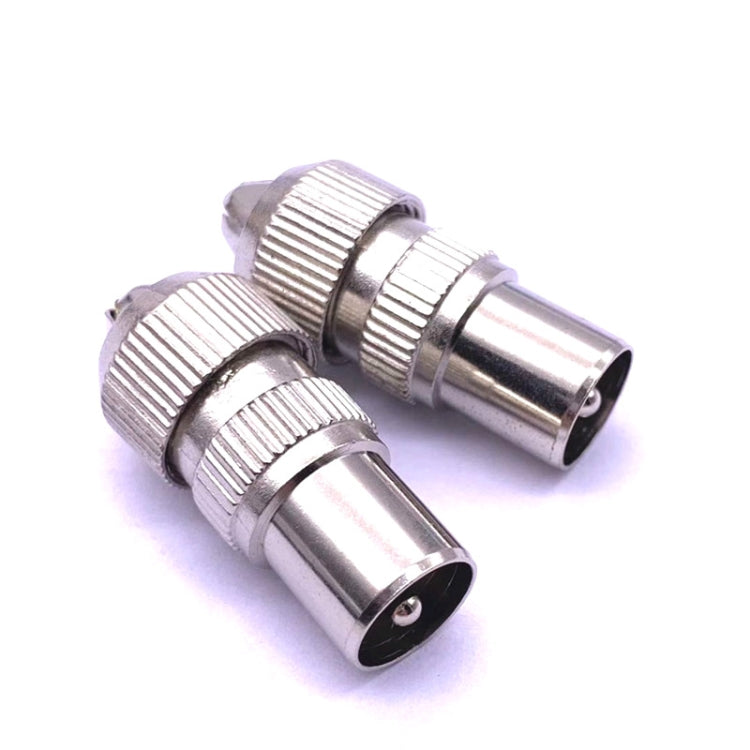 50 PCS Metal Antena TV Enchufe Video Radio Frecuencia Cable Enchufe RF Macho Cabeza