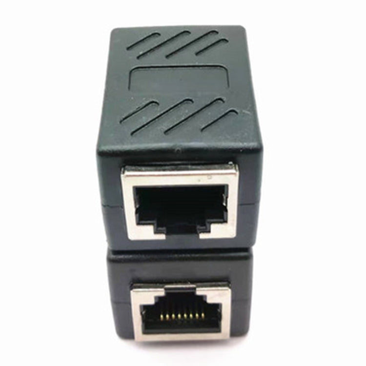 Conector de Cable de red RJ45 con cabezal recto de red, junta a tope 8P8C, cabezal de doble paso blindado, 10 Uds.