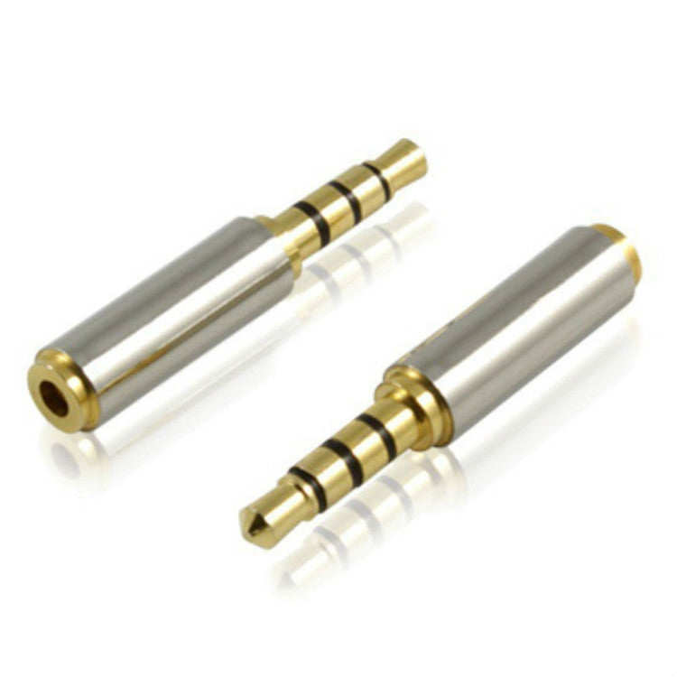 10 PCS 2.5 Revolución de cuatro niveles a 3.5 Adaptador hembra Adaptador de auriculares para teléfono móvil