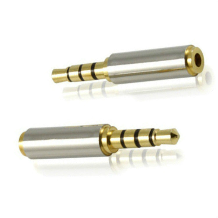10 PCS 2.5 Revolución de cuatro niveles a 3.5 Adaptador hembra Adaptador de auriculares para teléfono móvil