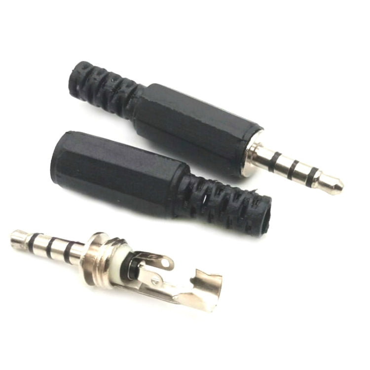 30 PCS Conector de auriculares 3,5 mm Cabezal de audio de cuatro polos Cabezal de soldadura DIY, Four Pole Audio Head
