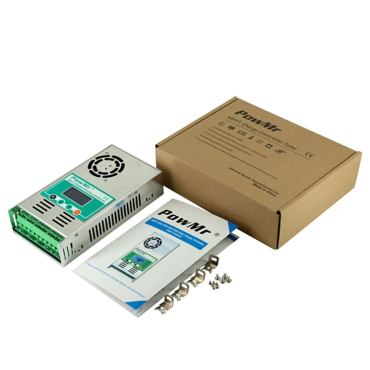 Controlador de carga y descarga solar PowMr con ventilador, HHJ-30A, HHJ-40A, HHJ-50A, HHJ-60A