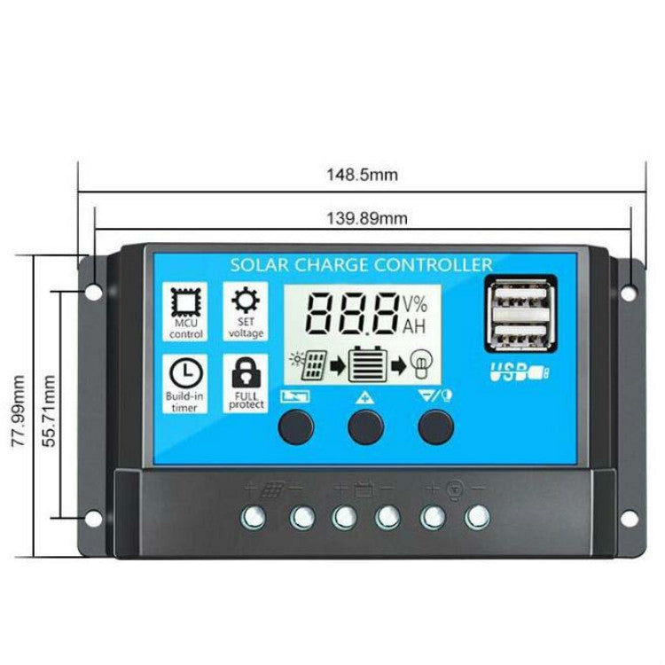 Farola Iluminación inteligente Controlador solar de carga, RBL-10A, RBL-20A, RBL-30A, RBL-40A, RBL-50A, RBL-60A