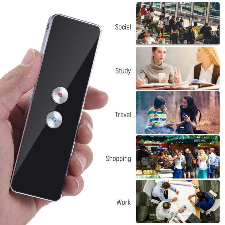 Traductor de voz inteligente portátil versión actualizada para aprender viajes reunión de negocios 3 en 1 traductor de idioma de foto y texto de voz