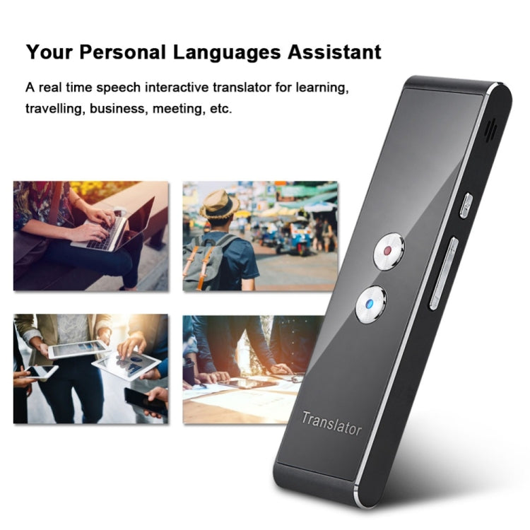 Traductor de voz inteligente portátil versión actualizada para aprender viajes reunión de negocios 3 en 1 traductor de idioma de foto y texto de voz