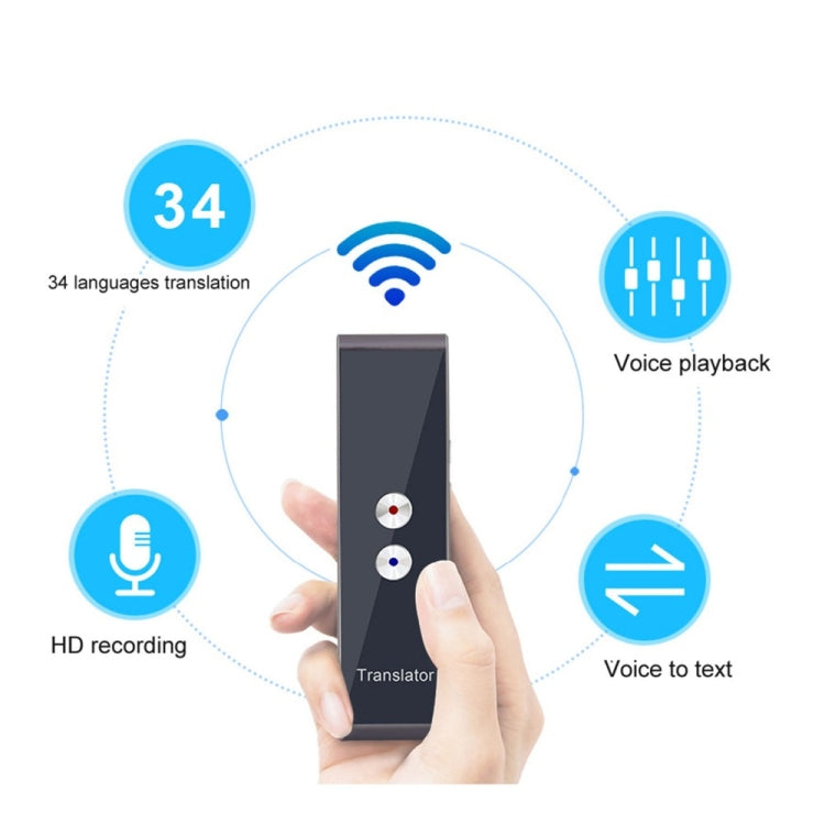 Traductor de idiomas de bolsillo T8, voz, 30 idiomas, intercomunicador bidireccional en tiempo Real, traductor portátil para aprendizaje Personal y viajes