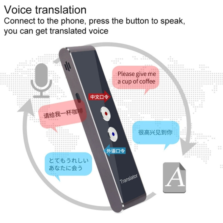 Traductor de idiomas de bolsillo T8, voz, 30 idiomas, intercomunicador bidireccional en tiempo Real, traductor portátil para aprendizaje Personal y viajes