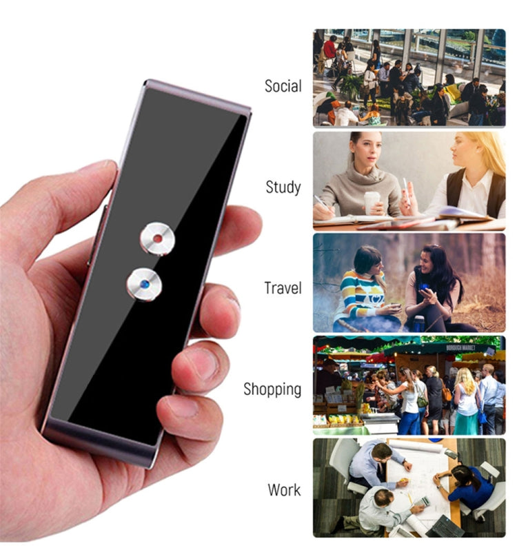 Traductor de idiomas de bolsillo T8, voz, 30 idiomas, intercomunicador bidireccional en tiempo Real, traductor portátil para aprendizaje Personal y viajes