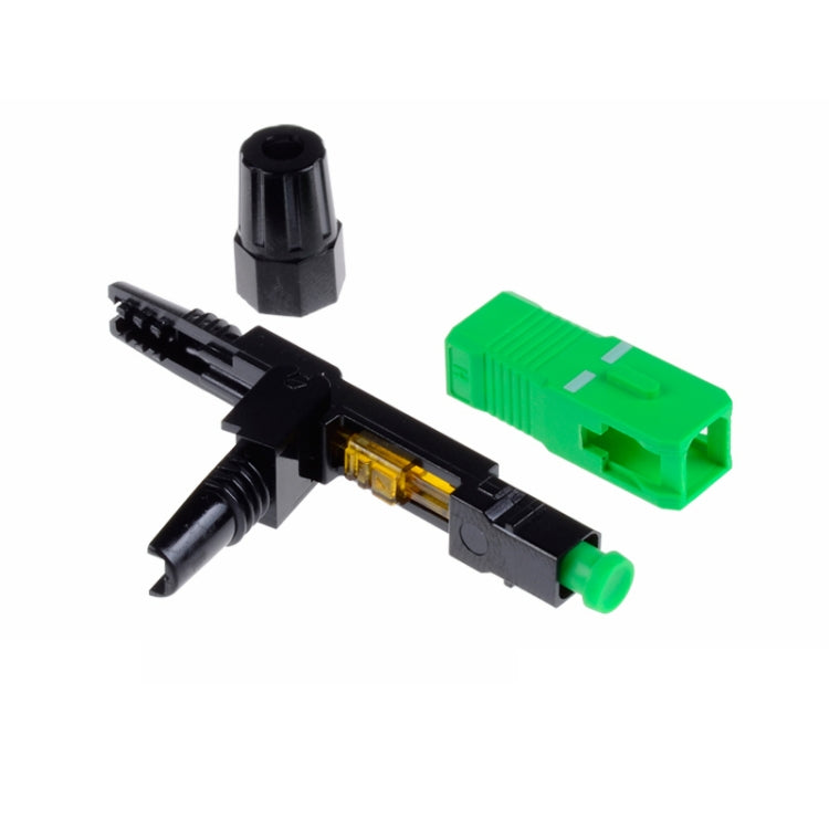 Conector rápido de fibra óptica monomodo FTTH SC APC de 10 piezas