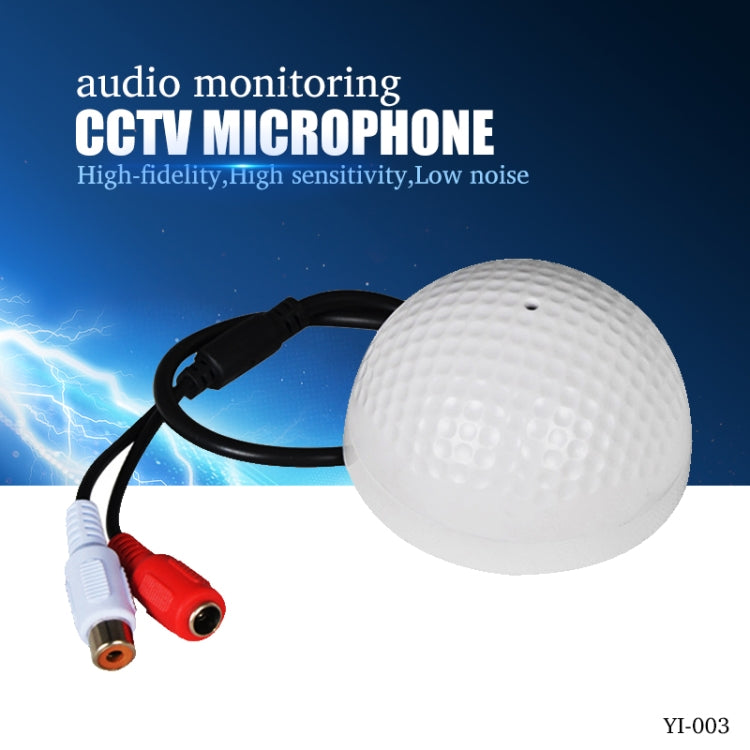 Micrófono CCTV con forma de Golf, dispositivo para recoger audio, alta sensibilidad, DC12V, monitoreo de audio, dispositivo de escucha de sonido