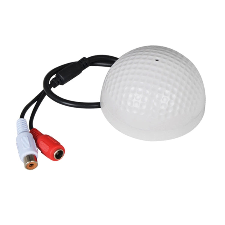 Micrófono CCTV con forma de Golf, dispositivo para recoger audio, alta sensibilidad, DC12V, monitoreo de audio, dispositivo de escucha de sonido
