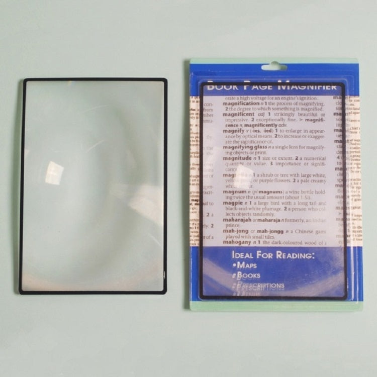 Tarjeta de lectura delgada Lupa 3x Lupa para tarjetas de visita, 120×180mm