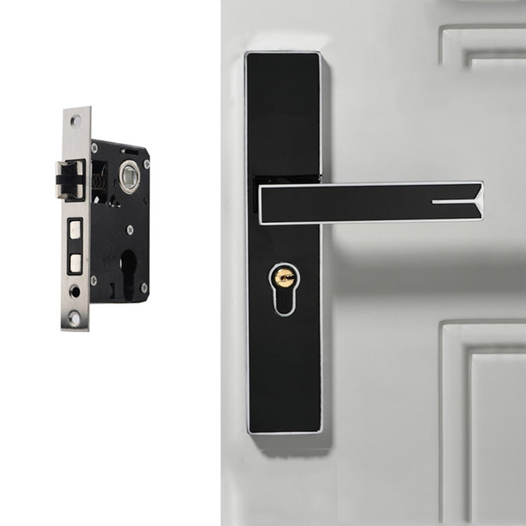 Cerradura de puerta Interior de aleación de aluminio magnética fuerte silenciosa, cerradura de manija de Hardware para dormitorio, Black Gold Small 50 Lock Body, Black Gold Large 50 Lock Body, Black Silver Small 50 Lock Body                            ...
