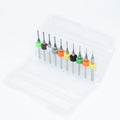 Mini broca PCB de 0,3mm a 1,2mm, carburo de acero de tungsteno para placa de circuito impreso, máquina de brocas cnc, 10 Uds., 0.3-1.2mm