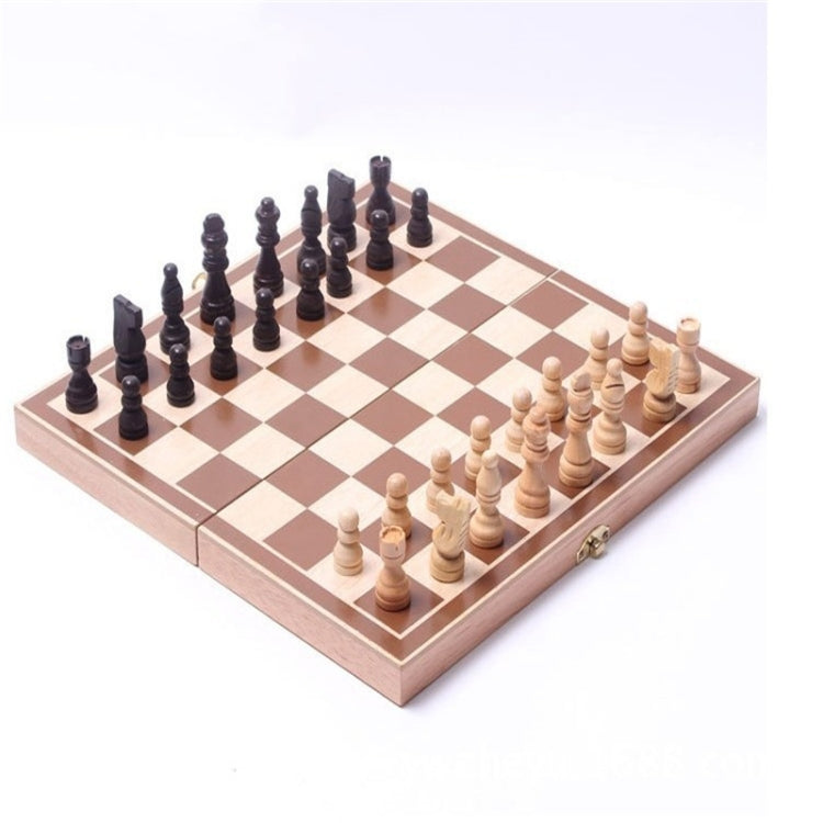 Juego de mesa de ajedrez plegable de madera, Wooden Chess Board Game