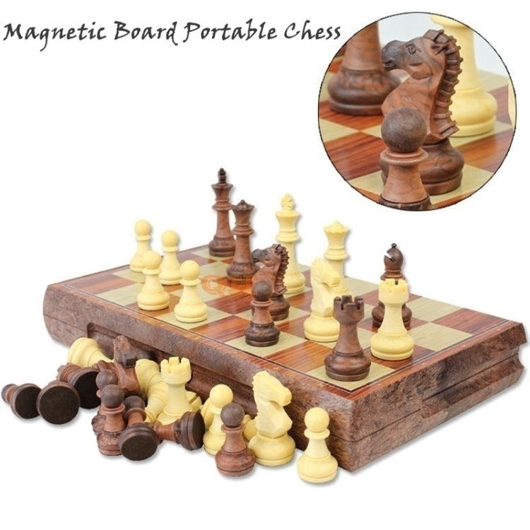 Juego de mesa de ajedrez plegable de madera, International Chess