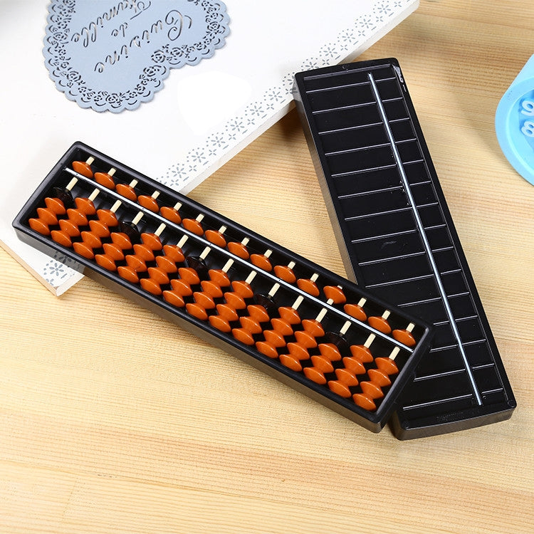 Ábaco de plástico, herramienta aritmética de 15 dígitos, ayuda para aprender matemáticas, juguetes de cálculo, regalos para niños, 15 Digits Arithmetic Tool Math Abacus