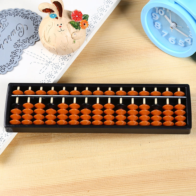 Ábaco de plástico, herramienta aritmética de 15 dígitos, ayuda para aprender matemáticas, juguetes de cálculo, regalos para niños, 15 Digits Arithmetic Tool Math Abacus