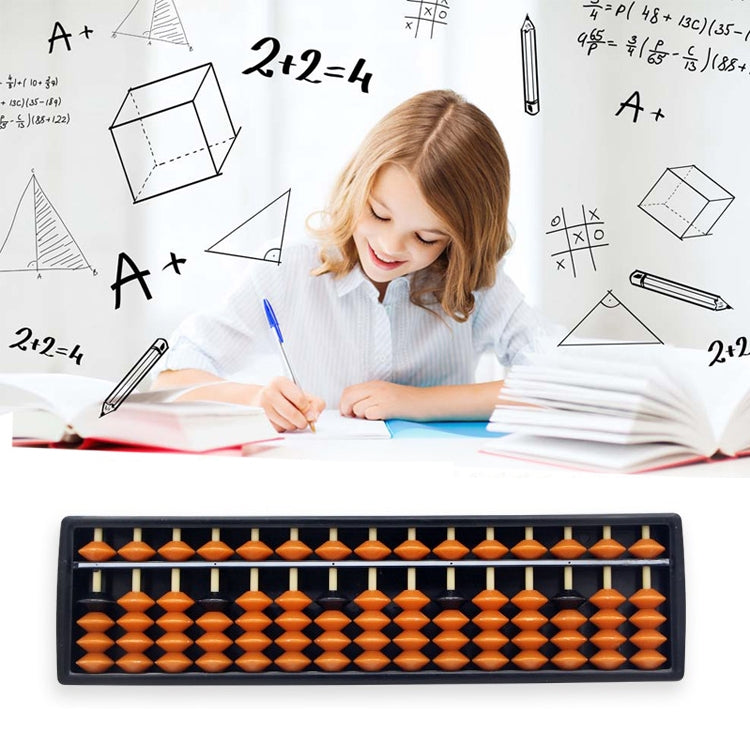 Ábaco de plástico, herramienta aritmética de 15 dígitos, ayuda para aprender matemáticas, juguetes de cálculo, regalos para niños, 15 Digits Arithmetic Tool Math Abacus