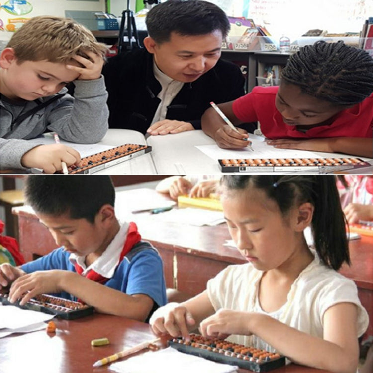 Ábaco de plástico, herramienta aritmética de 15 dígitos, ayuda para aprender matemáticas, juguetes de cálculo, regalos para niños, 15 Digits Arithmetic Tool Math Abacus