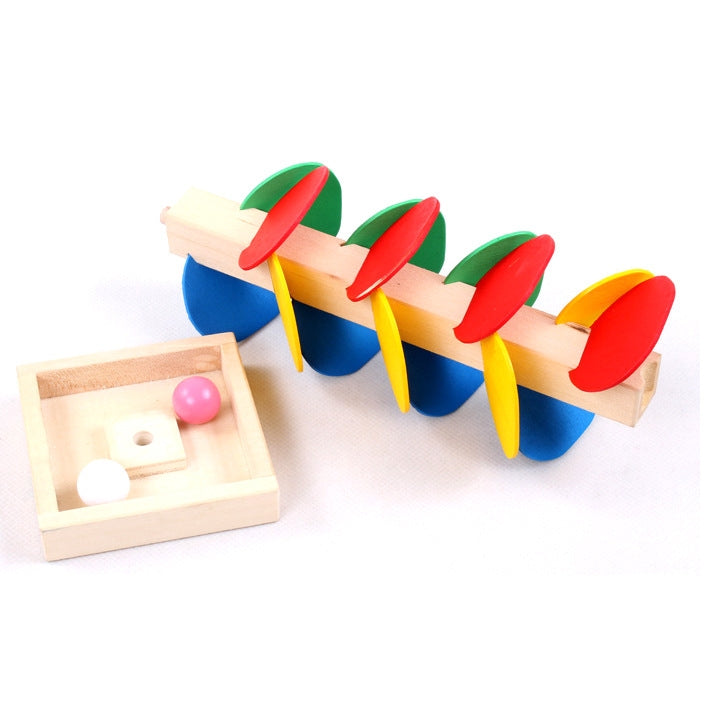 3 uds. Bloques educativos para bebés, árbol de madera, bola de mármol, pista de carreras, juego de inteligencia, juguetes inteligentes para niños, 3 PCS Baby Educational Blocks