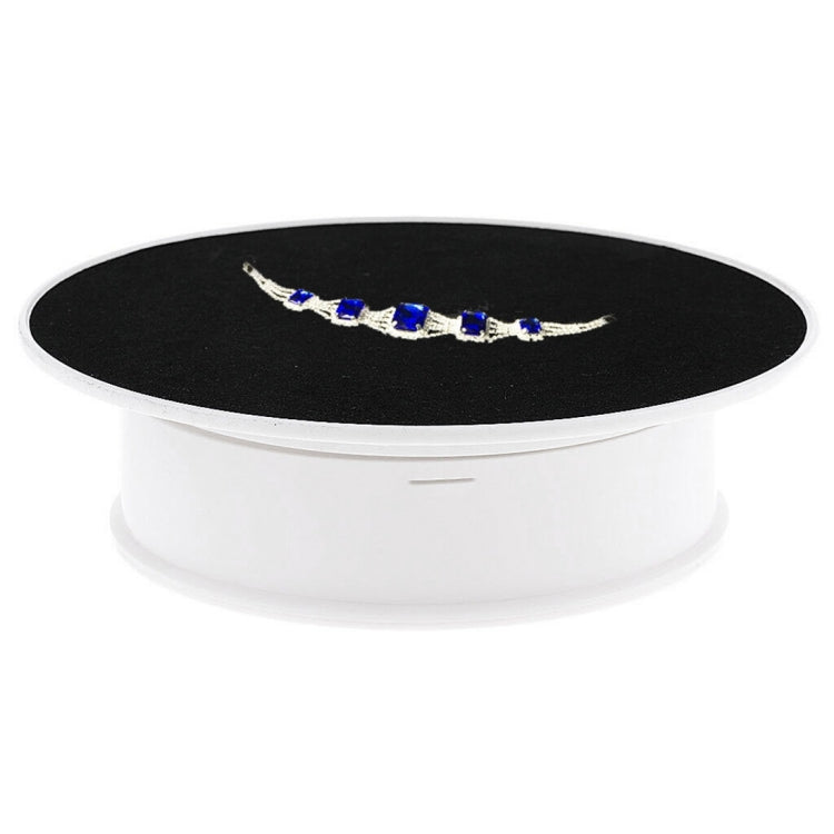 Plato giratorio eléctrico de 30 cm y 360 grados, soporte de exhibición, accesorios para grabación de vídeo, plato giratorio para fotografía, carga 4 kg, enchufe de EE. UU. (blanco + negro), 30cm (W+B), 30cm (B)