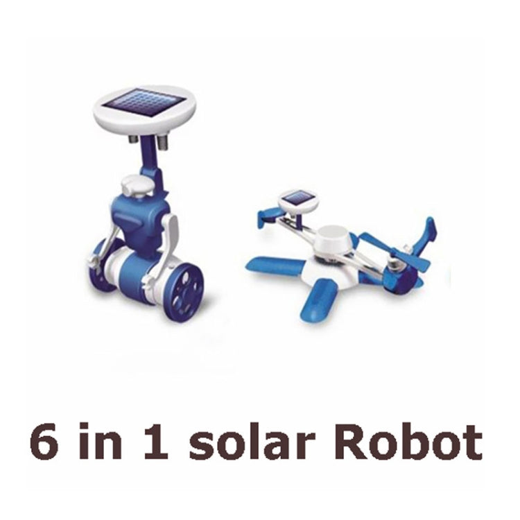 3PCS DIY Solar Puzzle Toys 6 en 1 Kits educativos de energía solar Novedad Robots solares para niños, 6 in 1 Educational Solar Power Kits