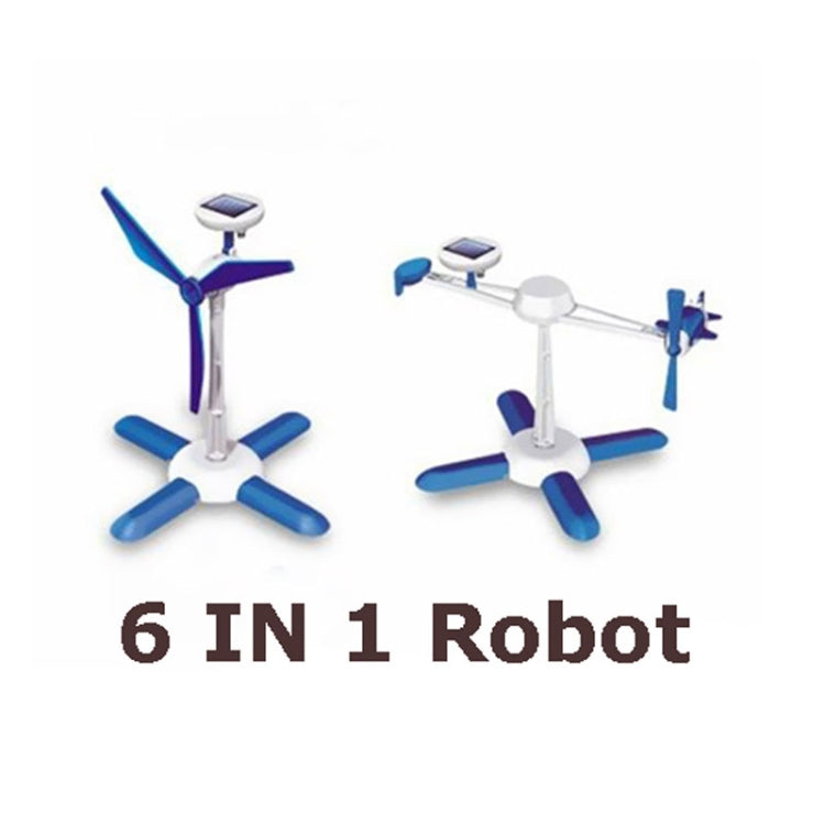 3PCS DIY Solar Puzzle Toys 6 en 1 Kits educativos de energía solar Novedad Robots solares para niños, 6 in 1 Educational Solar Power Kits