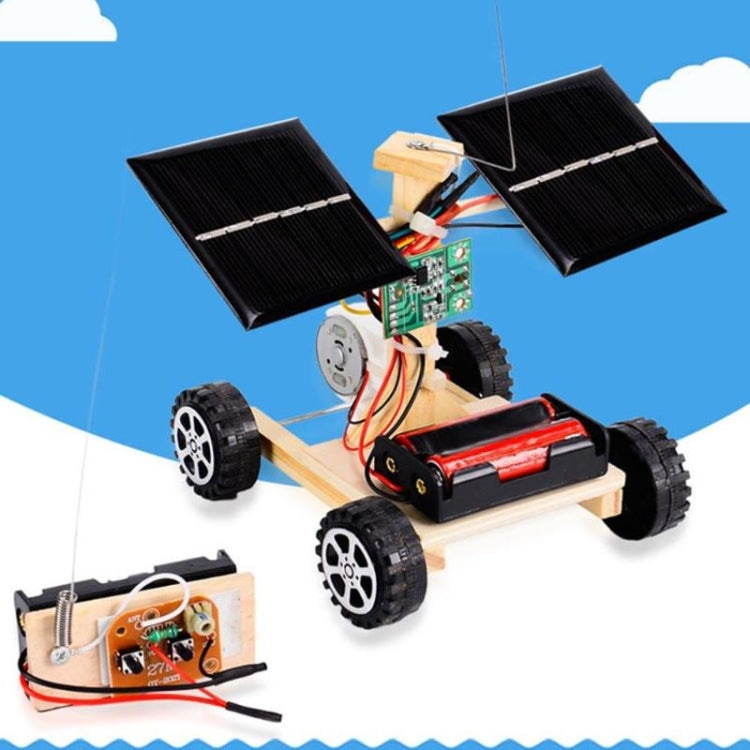 DIY Mini coche de madera Control remoto inalámbrico modelo de vehículo juguetes para niños, DIY Mini Wooden Car