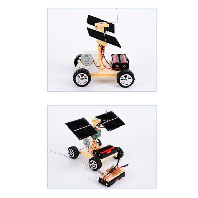 DIY Mini coche de madera Control remoto inalámbrico modelo de vehículo juguetes para niños, DIY Mini Wooden Car