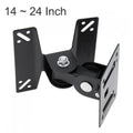 Soporte de montaje en pared para Monitor de PC y TV giratorio Universal para televisor de pantalla plana LCD LED de 14 ~ 24 pulgadas con 180 grados alrededor del pivote