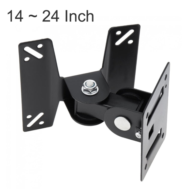 Soporte de montaje en pared para Monitor de PC y TV giratorio Universal para televisor de pantalla plana LCD LED de 14 ~ 24 pulgadas con 180 grados alrededor del pivote